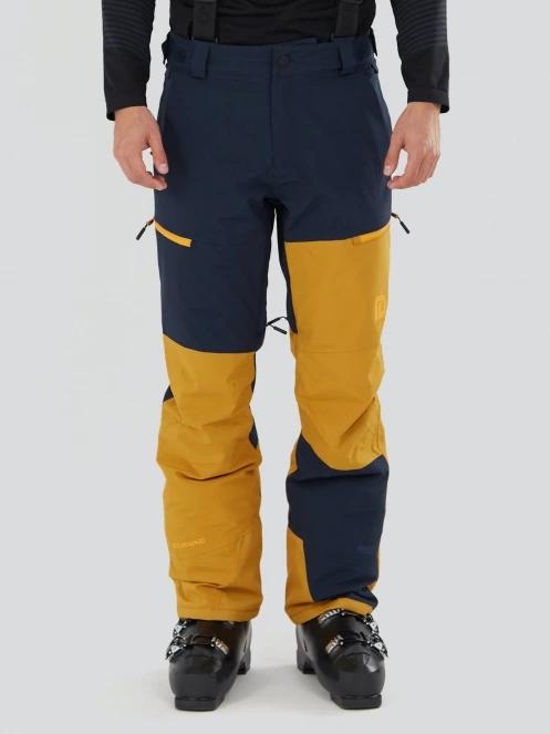 Fundango Teak Colourblock Pants férfi sínadrág sárga színben 2