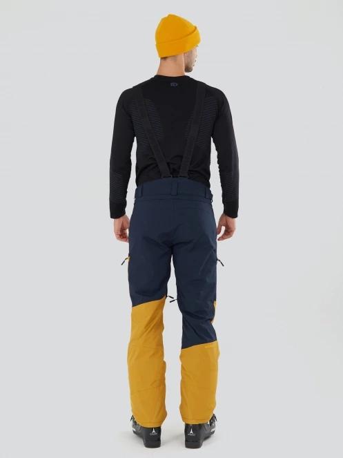Fundango Teak Colourblock Pants férfi sínadrág sárga színben 3