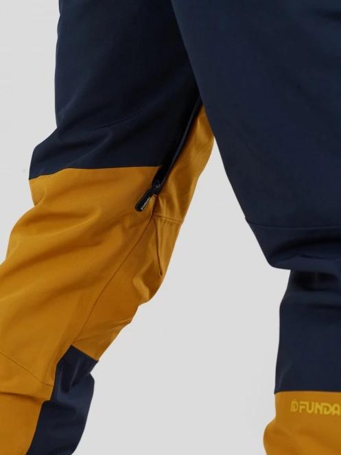 Fundango Teak Colourblock Pants férfi sínadrág sötétkék színben 4