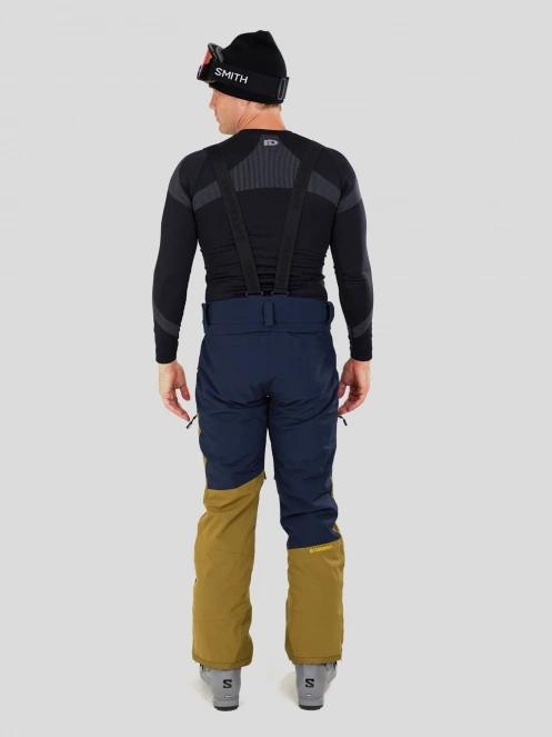 Fundango Teak Colourblock Pants férfi sínadrág sötétkék színben 3