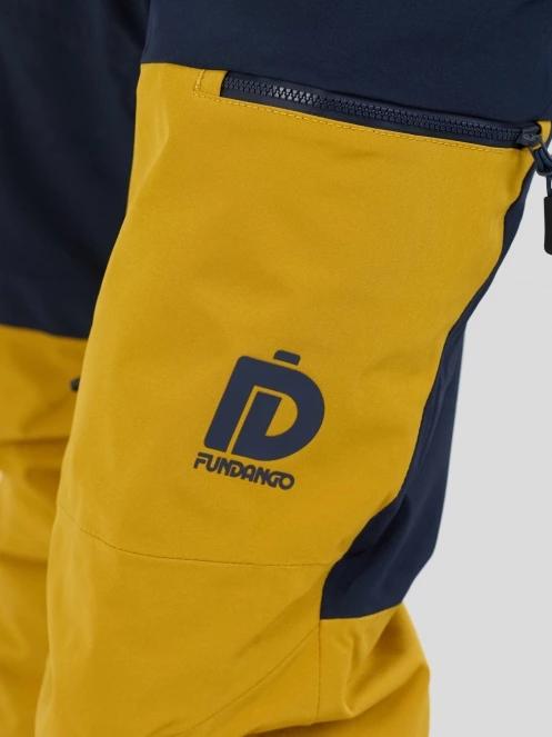 Fundango Teak Colourblock Pants férfi sínadrág sárga színben 6
