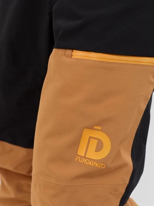 Fundango Teak Colourblock Pants férfi sínadrág barna színben 4