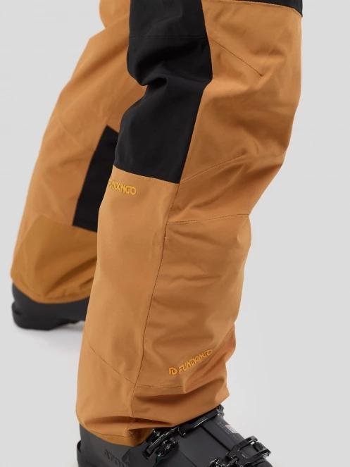 Fundango Teak Colourblock Pants férfi sínadrág barna színben 7