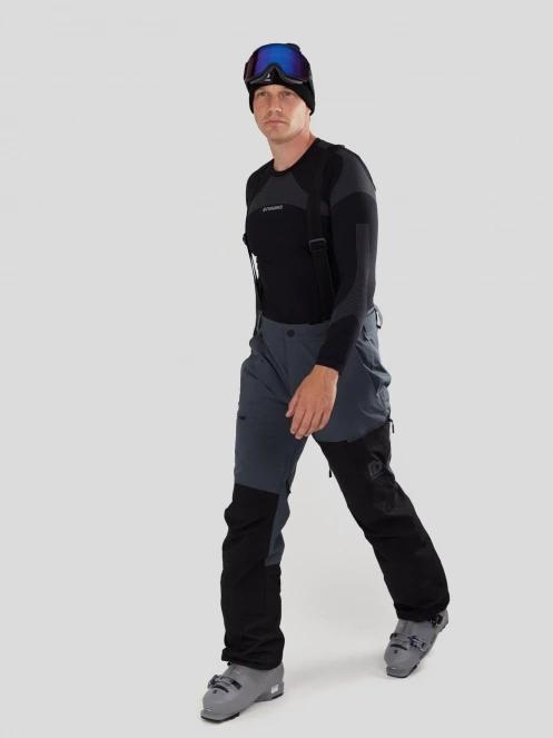 Fundango Teak Colourblock Pants férfi sínadrág szürke színben 4