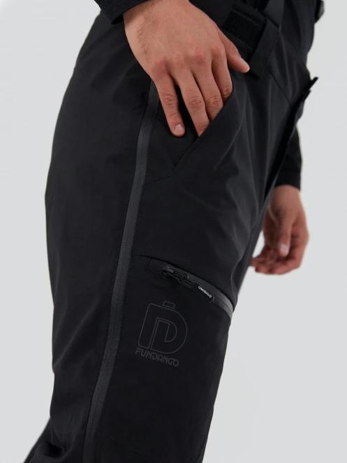 Fundango Mugo Fullzip Pants férfi sínadrág fekete színben 7