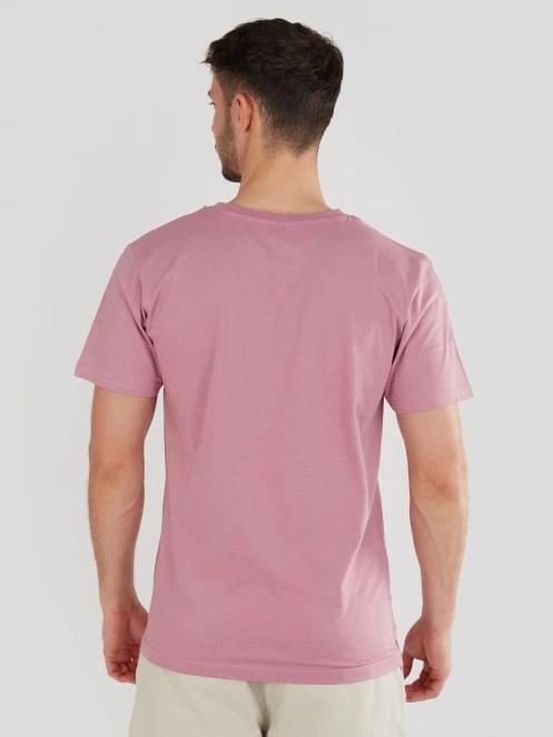 Fundango Basic-T Logo 04 férfi rövid ujjú póló lila színben 3