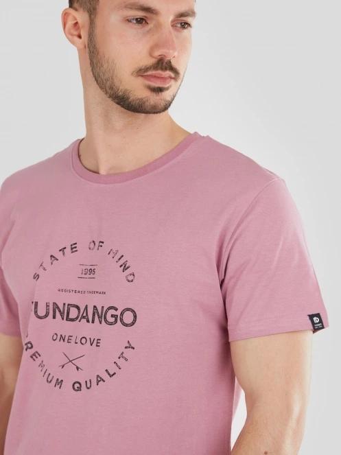 Fundango Basic-T Logo 04 férfi rövid ujjú póló lila színben 6