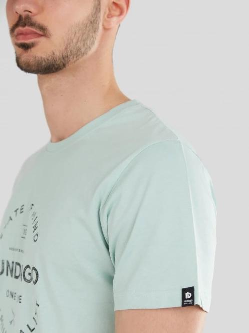 Fundango Basic-T Logo 04 férfi rövid ujjú póló világoskék színben 6