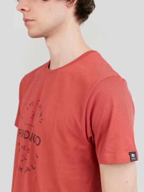 Fundango Basic-T Logo 04 férfi rövid ujjú póló piros színben 7
