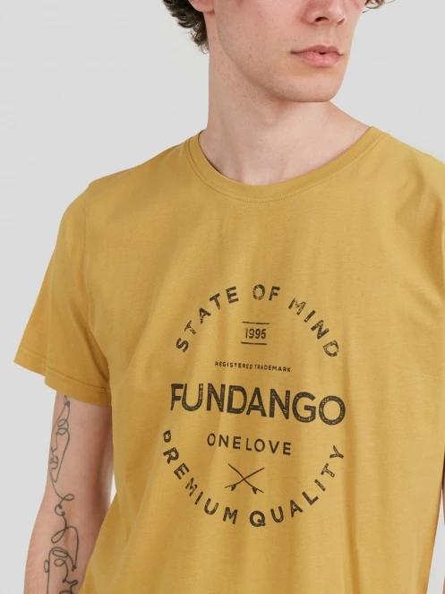 Fundango Basic-T Logo 04 férfi rövid ujjú póló oliva színben 6