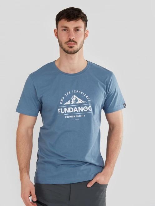 Fundango Basic-T Logo 12 férfi rövid ujjú póló kék színben 2