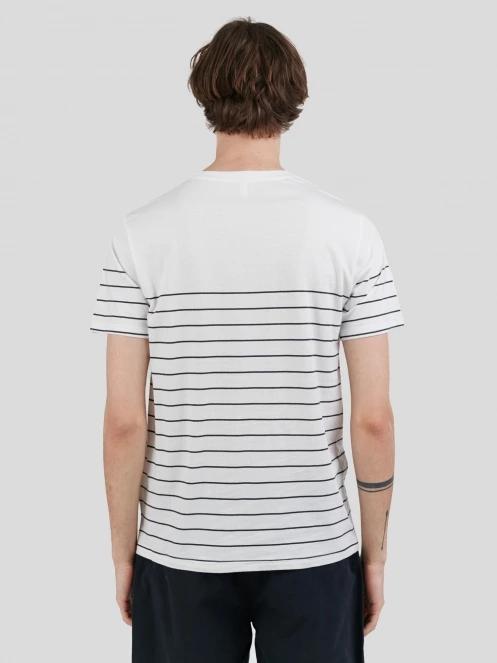Fundango Jaggy Pocket T-shirt férfi rövid ujjú póló fehér színben 3