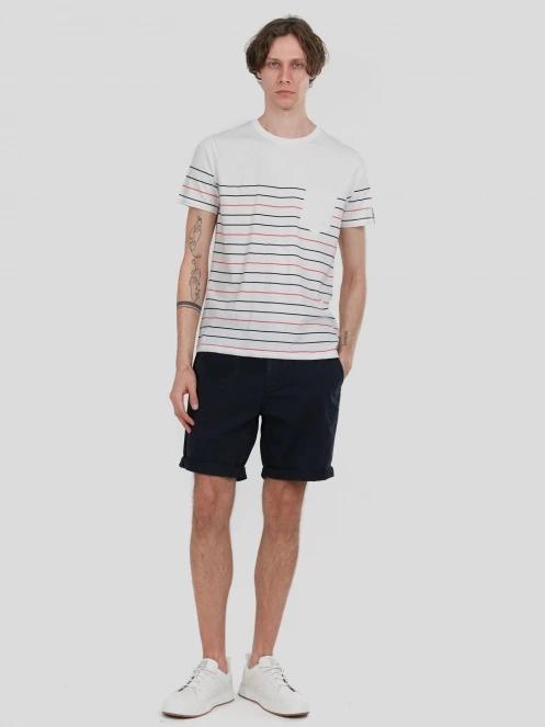 Fundango Jaggy Pocket T-shirt férfi rövid ujjú póló piros színben 4