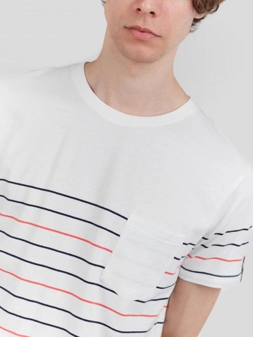 Fundango Jaggy Pocket T-shirt férfi rövid ujjú póló piros színben 6