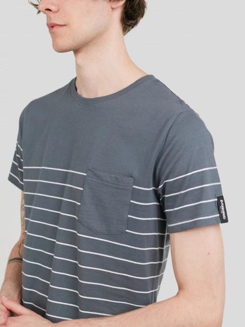 Fundango Jaggy Pocket T-shirt férfi rövid ujjú póló szürke színben 6