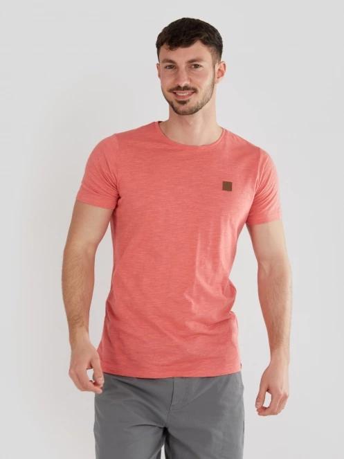 Fundango Jaggy Structured T-Shirt férfi rövid ujjú póló piros színben 2