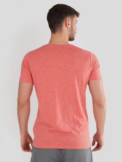 Fundango Jaggy Structured T-Shirt férfi rövid ujjú póló piros színben 3