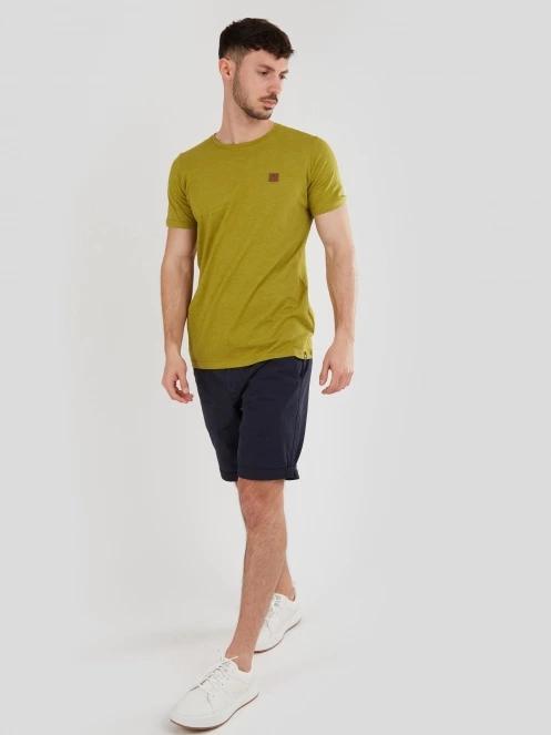 Fundango Jaggy Structured T-Shirt férfi rövid ujjú póló zöld színben 4