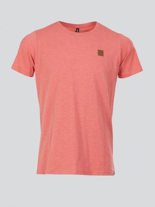 Fundango Jaggy Structured T-shirt férfi rövid ujjú póló rózsaszín színben 7