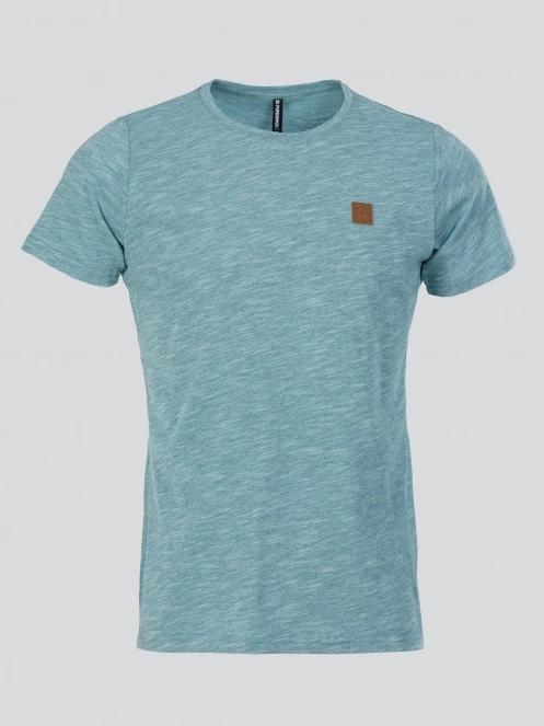 Fundango Jaggy Structured T-shirt férfi rövid ujjú póló világoskék színben 7