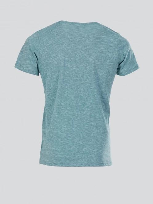 Fundango Jaggy Structured T-shirt férfi rövid ujjú póló világoskék színben 8