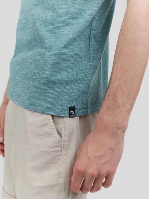 Fundango Jaggy Structured T-shirt férfi rövid ujjú póló világoskék színben 6