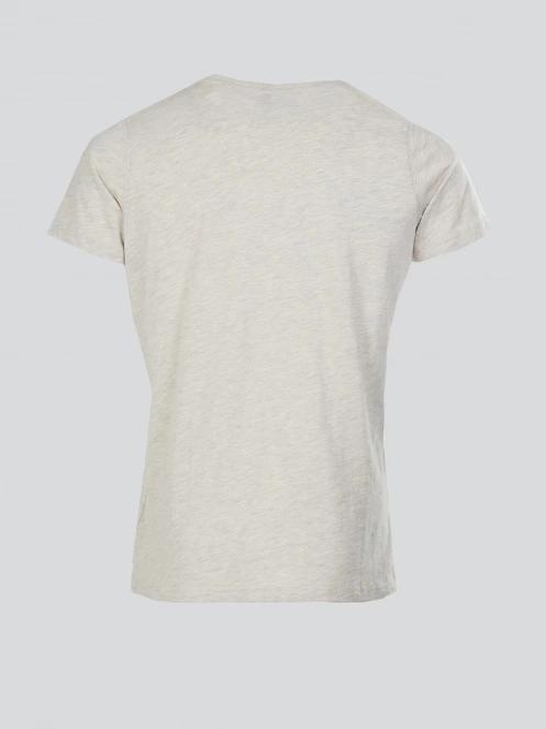 Fundango Jaggy Structured T-shirt férfi rövid ujjú póló homok színben 8