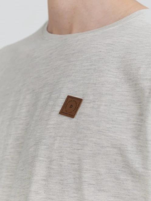Fundango Jaggy Structured T-shirt férfi rövid ujjú póló homok színben 5