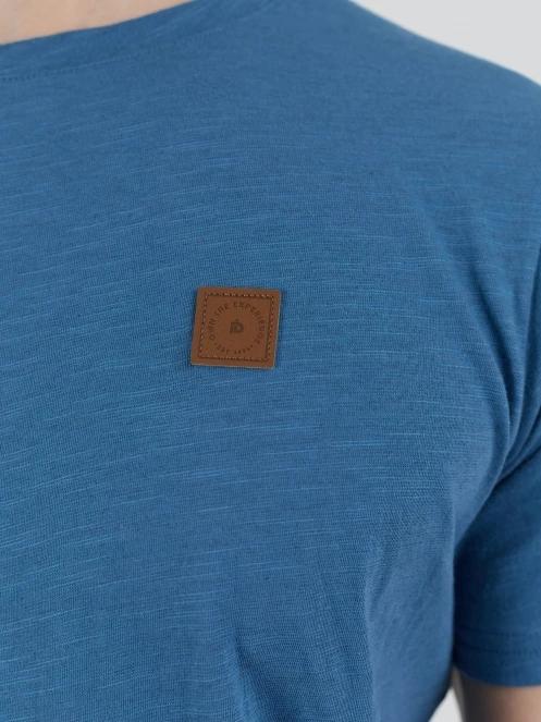 Fundango Jaggy Structured T-shirt férfi rövid ujjú póló kék színben 5