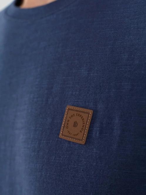 Fundango Jaggy Structured T-shirt férfi rövid ujjú póló sötétkék színben 6