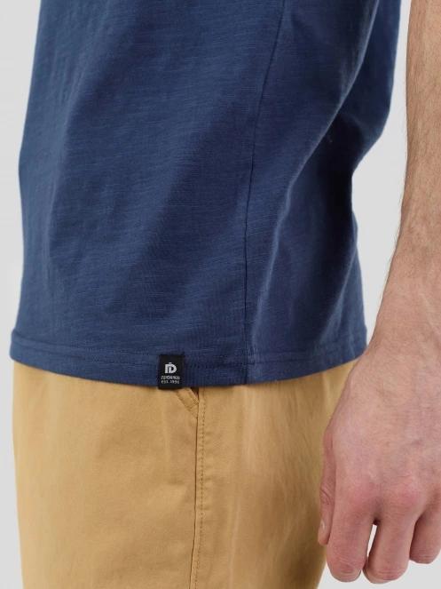 Fundango Jaggy Structured T-shirt férfi rövid ujjú póló sötétkék színben 7