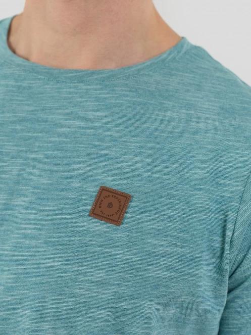 Fundango Jaggy Structured T-shirt férfi rövid ujjú póló zöld színben 6