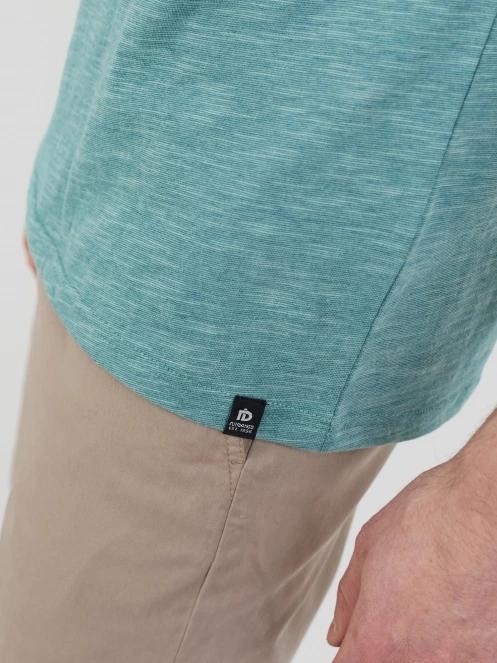 Fundango Jaggy Structured T-shirt férfi rövid ujjú póló zöld színben 7