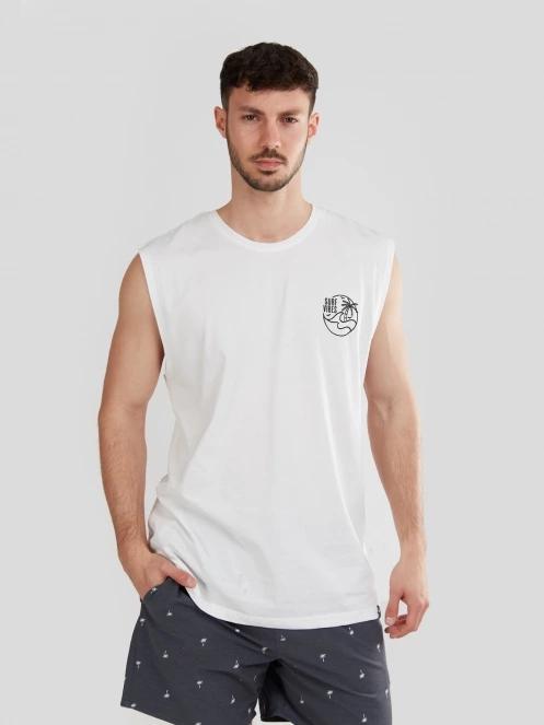 Fundango Glader Tank-T férfi rövid ujjú póló fehér színben 2