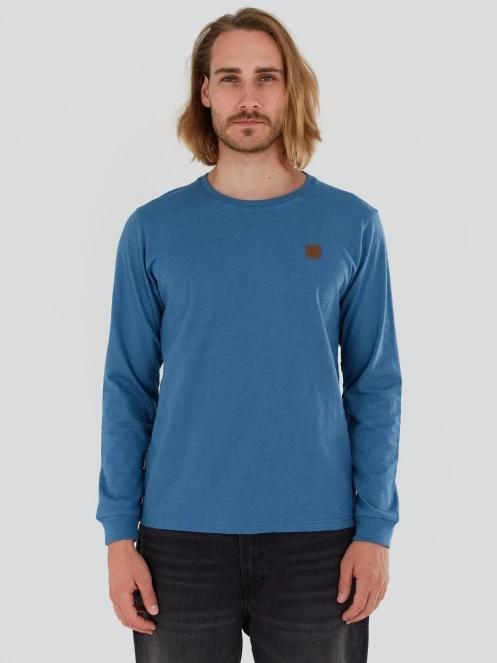 Fundango Justin Longsleeve T-shirt férfi hosszú ujjú póló kék színben 2