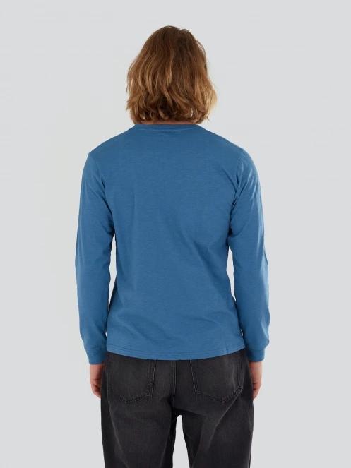 Fundango Justin Longsleeve T-shirt férfi hosszú ujjú póló kék színben 3