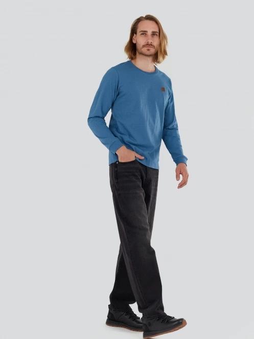 Fundango Justin Longsleeve T-shirt férfi hosszú ujjú póló kék színben 4