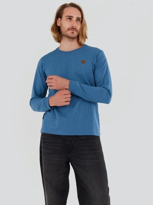Fundango Justin Longsleeve T-shirt férfi hosszú ujjú póló kék színben 5