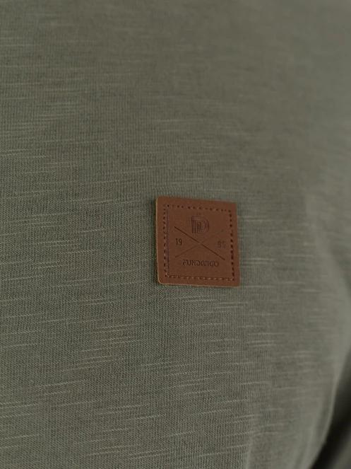 Fundango Justin Longsleeve T-shirt férfi hosszú ujjú póló zöld színben 5