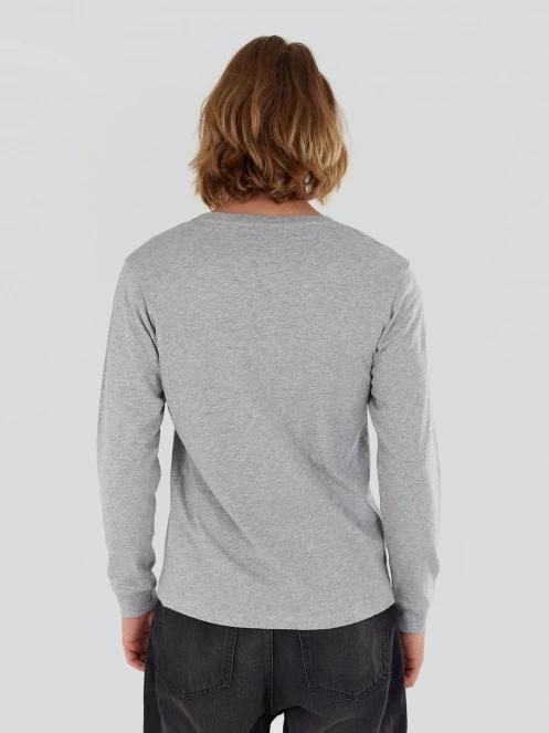 Fundango Justin Longsleeve T-shirt férfi hosszú ujjú póló szürke színben 3
