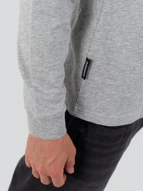 Fundango Justin Longsleeve T-shirt férfi hosszú ujjú póló szürke színben 6