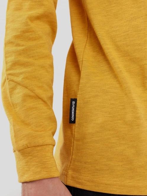 Fundango Justin Longsleeve T-shirt férfi hosszú ujjú póló sárga színben 7