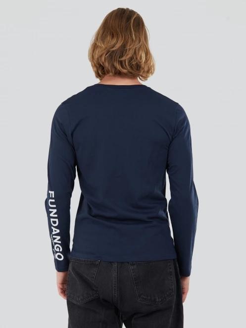 Fundango Long-T Longsleeve T-shirt férfi hosszú ujjú póló sötétkék színben 3
