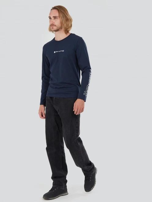Fundango Long-T Longsleeve T-shirt férfi hosszú ujjú póló sötétkék színben 4