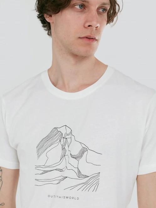 Fundango Mountain Graphic-T férfi rövid ujjú póló fehér színben 6