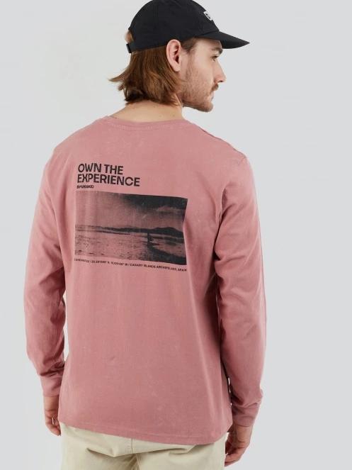 Fundango Surfer Graphic-T férfi hosszú ujjú póló rózsaszín színben 2