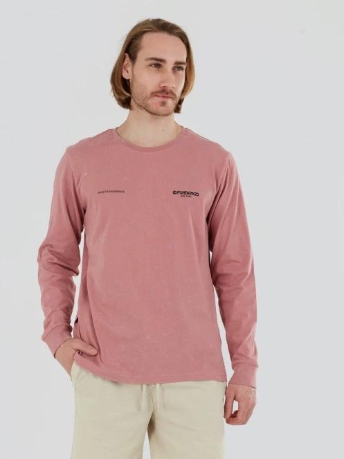Fundango Surfer Graphic-T férfi hosszú ujjú póló rózsaszín színben 3