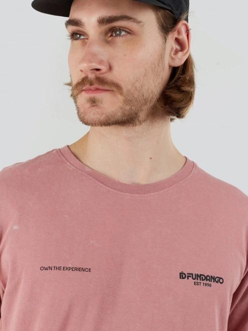 Fundango Surfer Graphic-T férfi hosszú ujjú póló rózsaszín színben 5