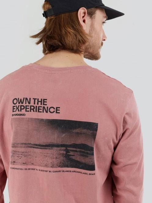 Fundango Surfer Graphic-T férfi hosszú ujjú póló rózsaszín színben 6