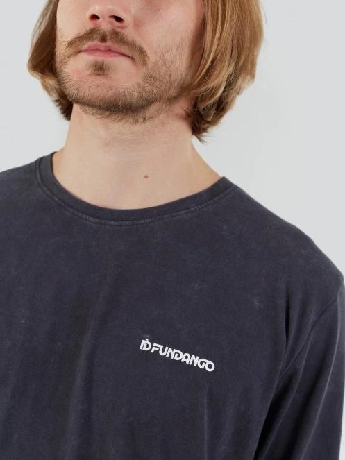 Fundango Essential Graphic Long-T férfi hosszú ujjú póló fekete színben 6
